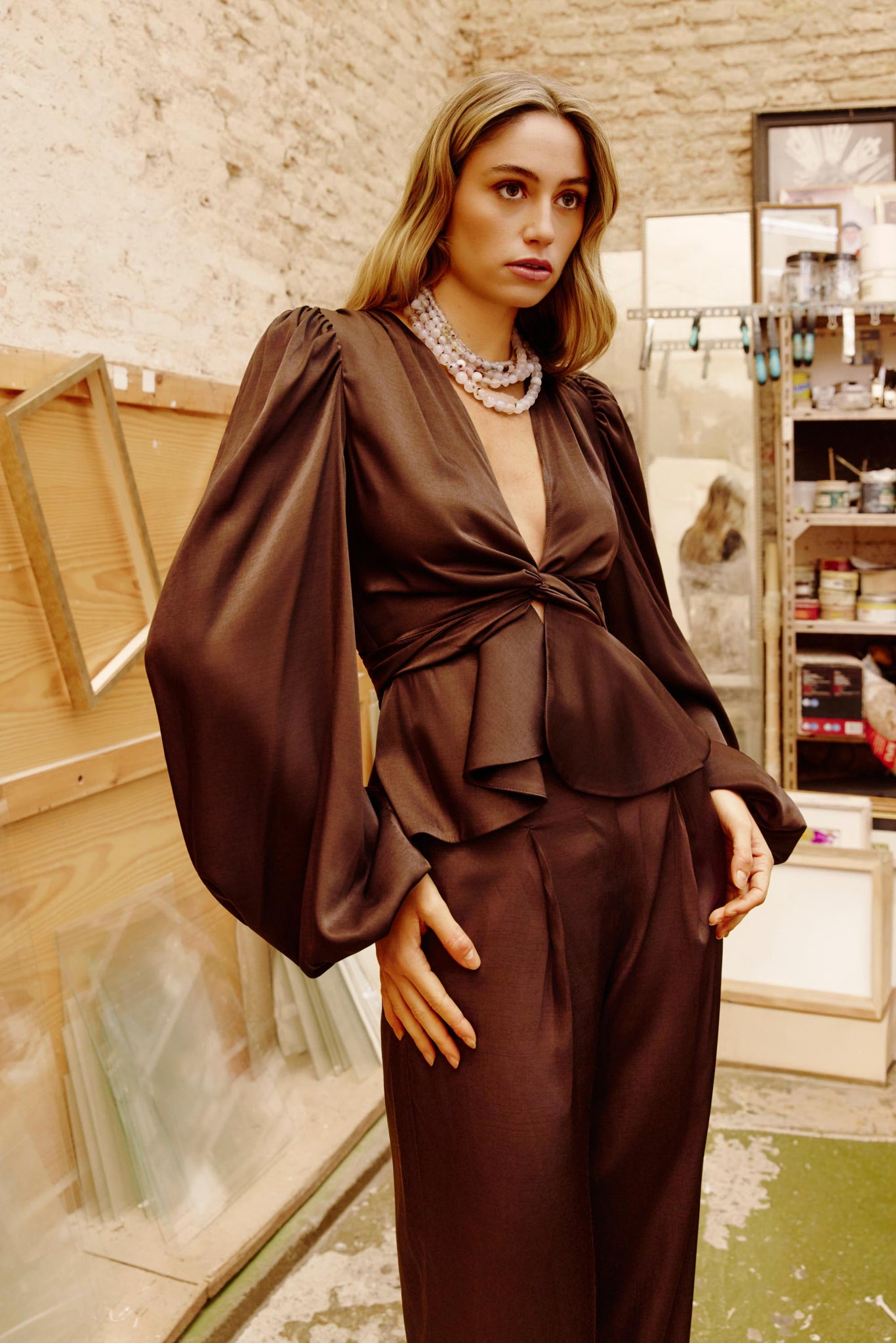 Blusa Tali Chocolate