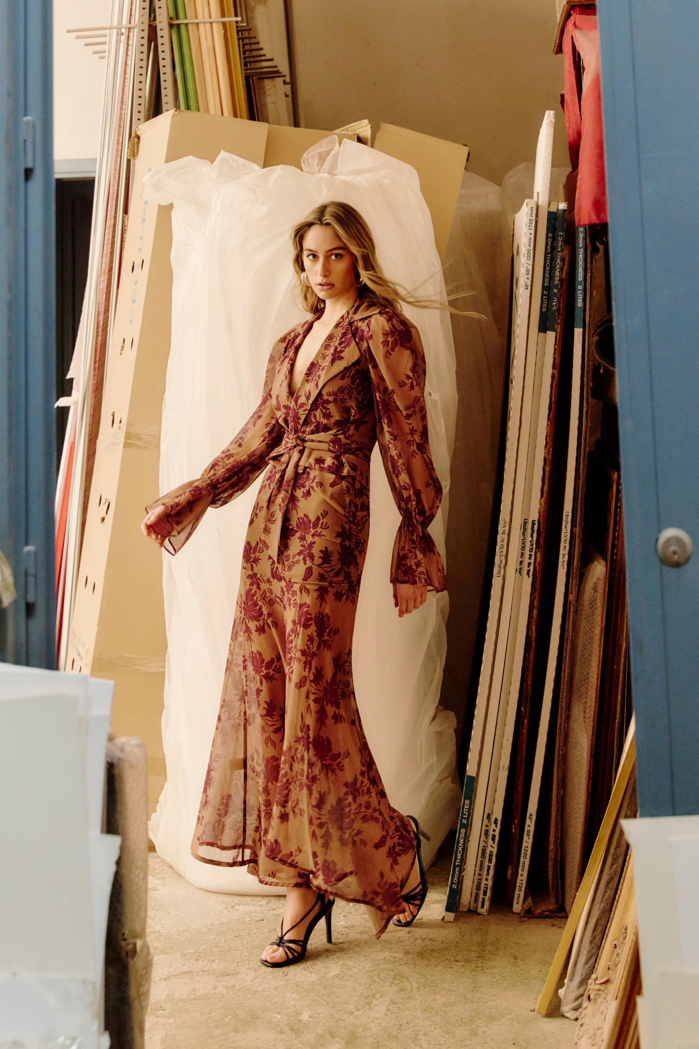 Falda Iroka Gasa Flowers