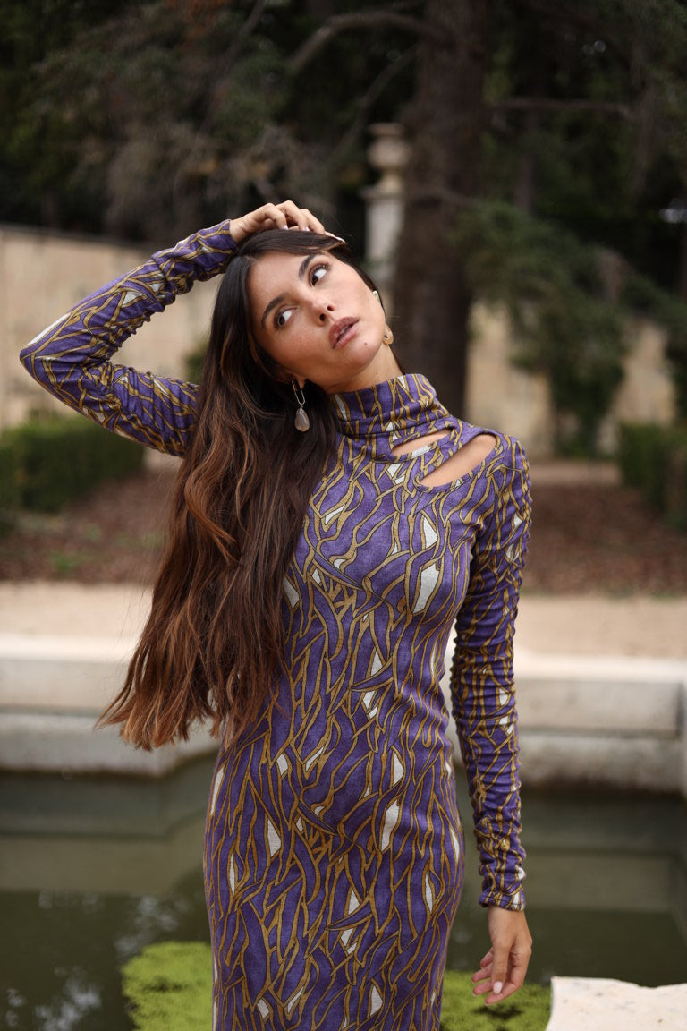 Vestido Midi Ernaux Purple