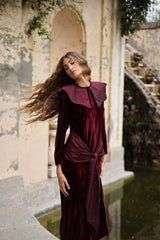 Vestido Midi Mitford Bourdeaux