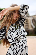Vestido Midi Shelley B&W