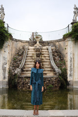 Vestido Midi Mitford Aqua