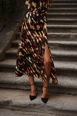Vestido Midi Shelley Ocre