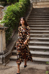 Vestido Midi Shelley Ocre