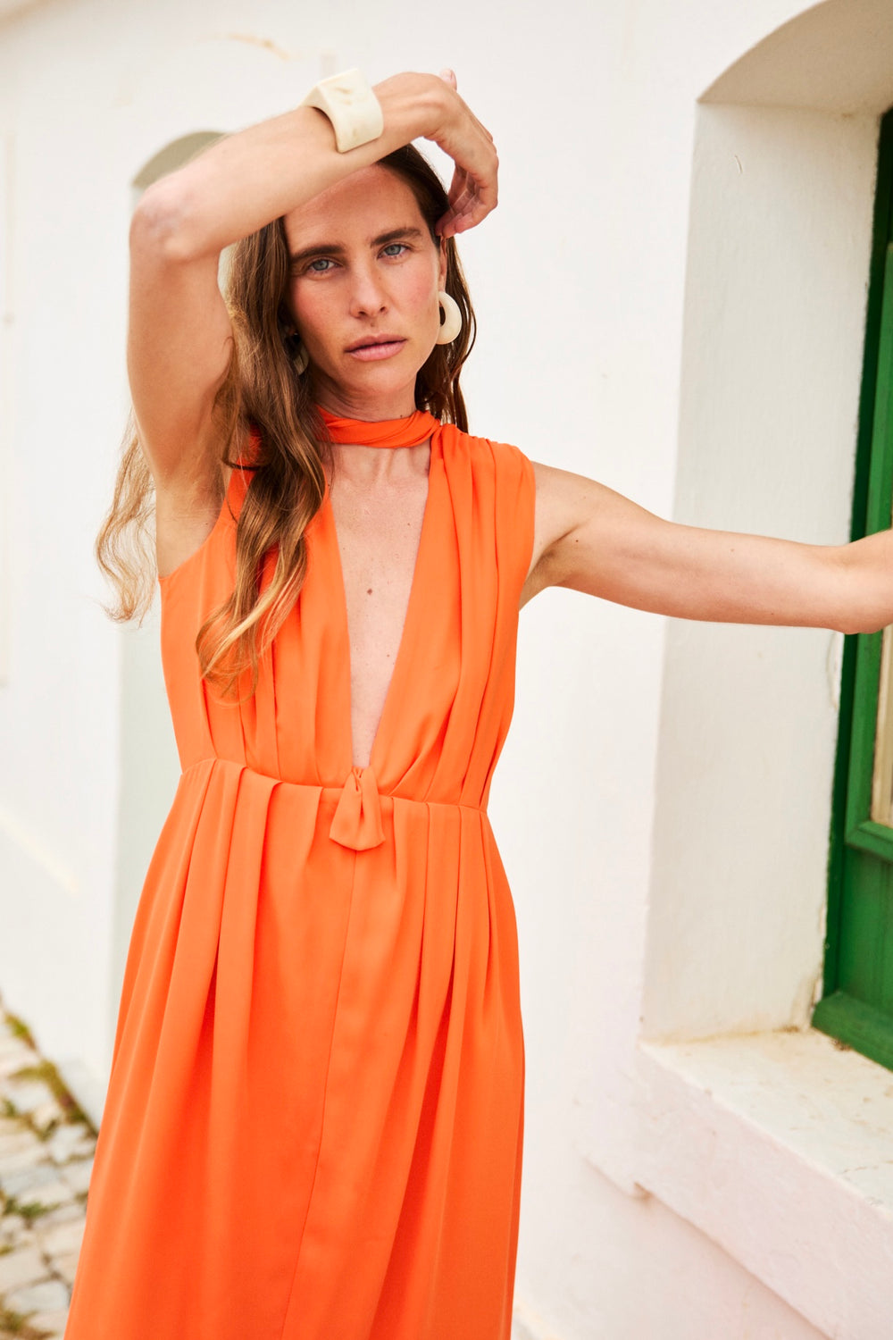 Vestido Largo Siroco Orange