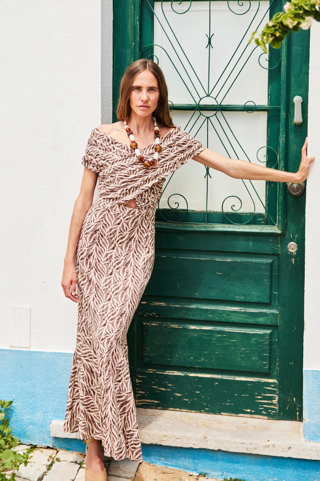 Vestido Midi Clareo Brown