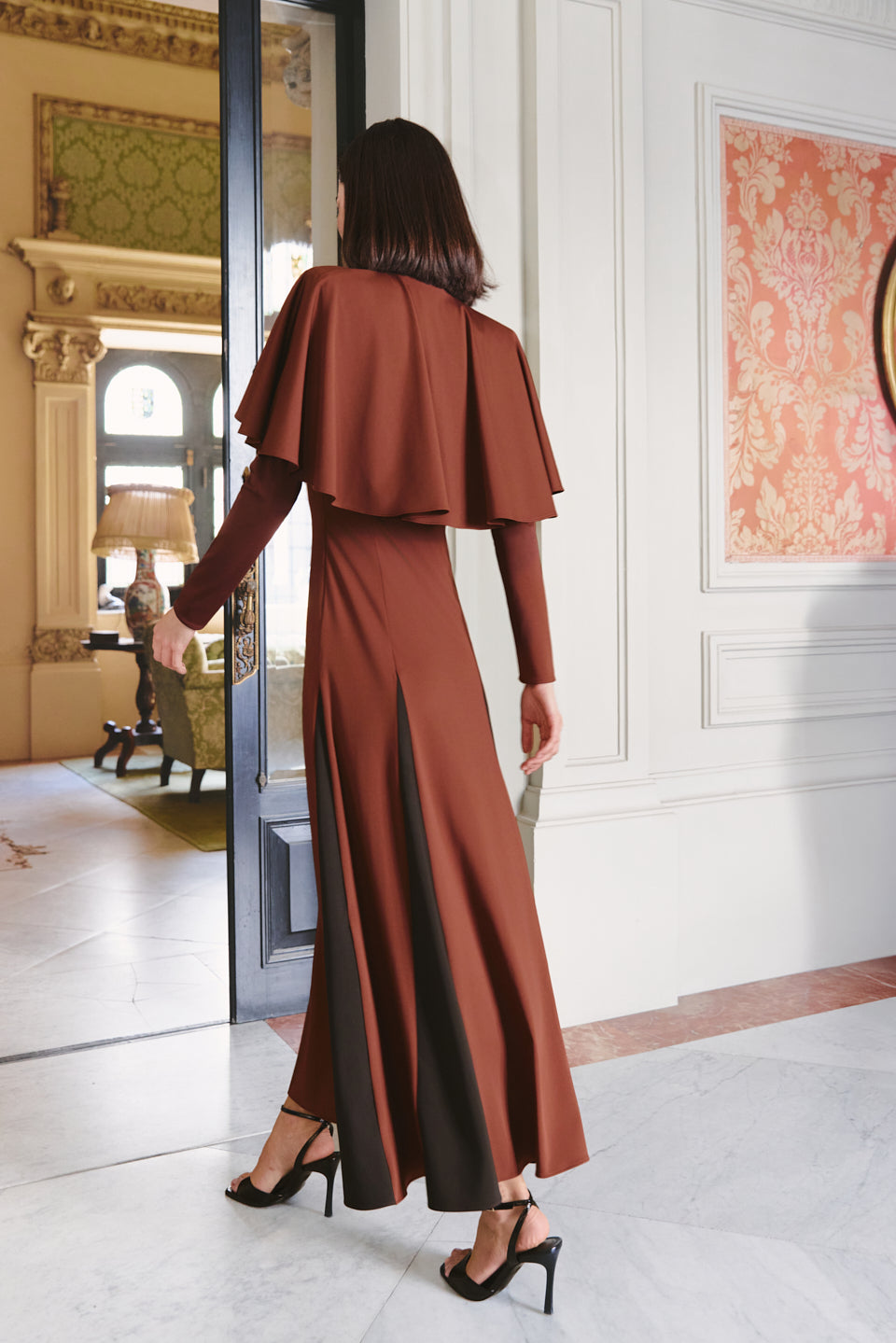 Vestido Midi Marais Chocolat