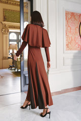 Vestido Midi Marais Chocolat
