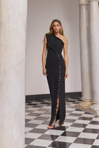 Vestido Largo Vexar Black – Vista principal – Made in Spain por Dew & Corch