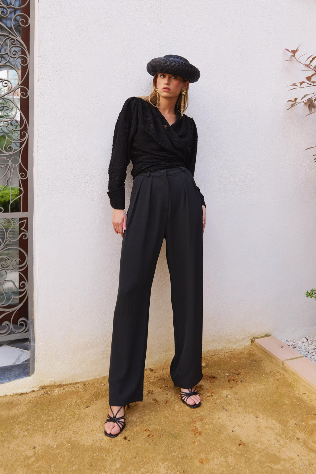 Pantalón Rigel Black – Vista principal – Made in Spain por Dew & Corch