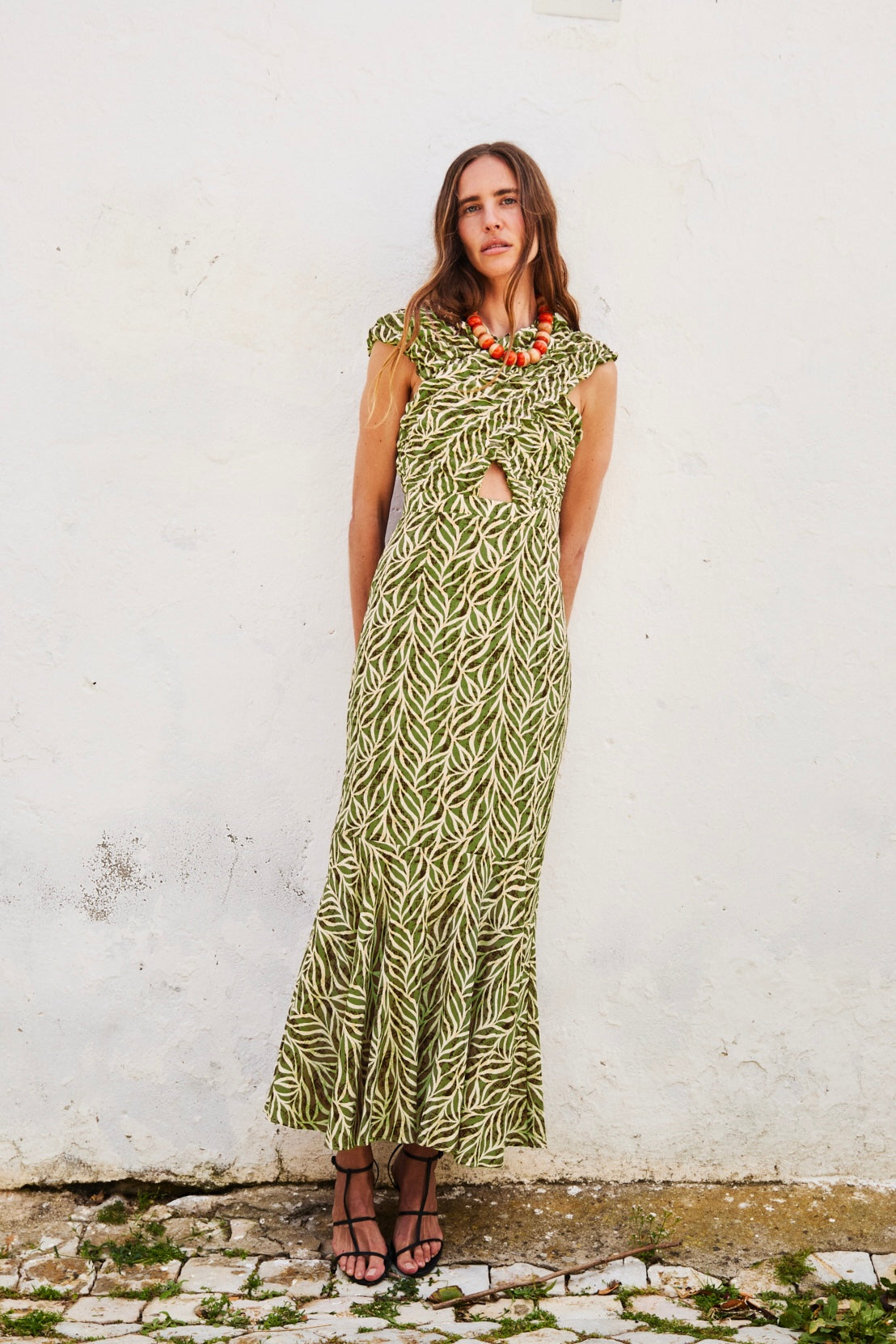 Vestido Midi Clareo Oliva
