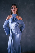 Chemisier bleu Cella
