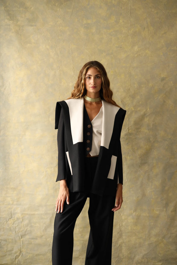 Chaqueta Woolf B&W