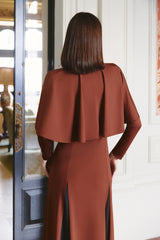 Vestido Midi Marais Chocolat