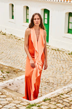 Vestido Largo Beaumé Coral