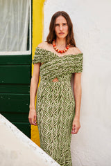 Vestido Midi Clareo Oliva