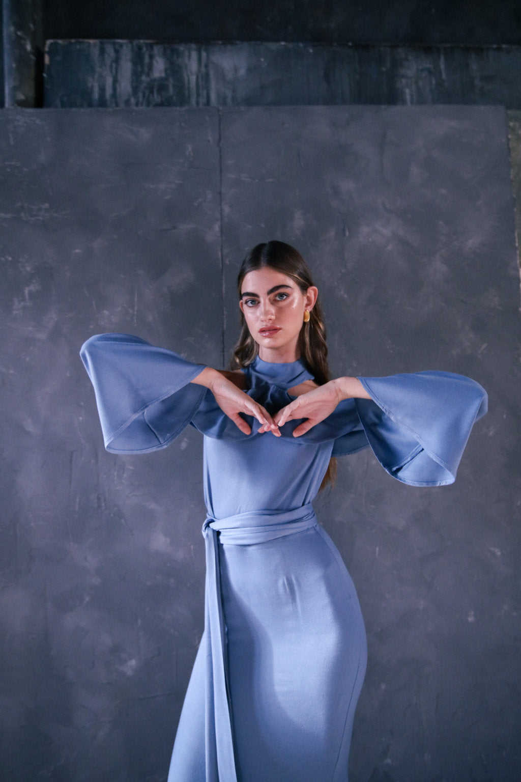 Chemisier bleu Cella