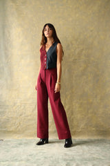 Gilet Bronte Bordeaux