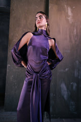 Vestido Midi Zigurat Malva