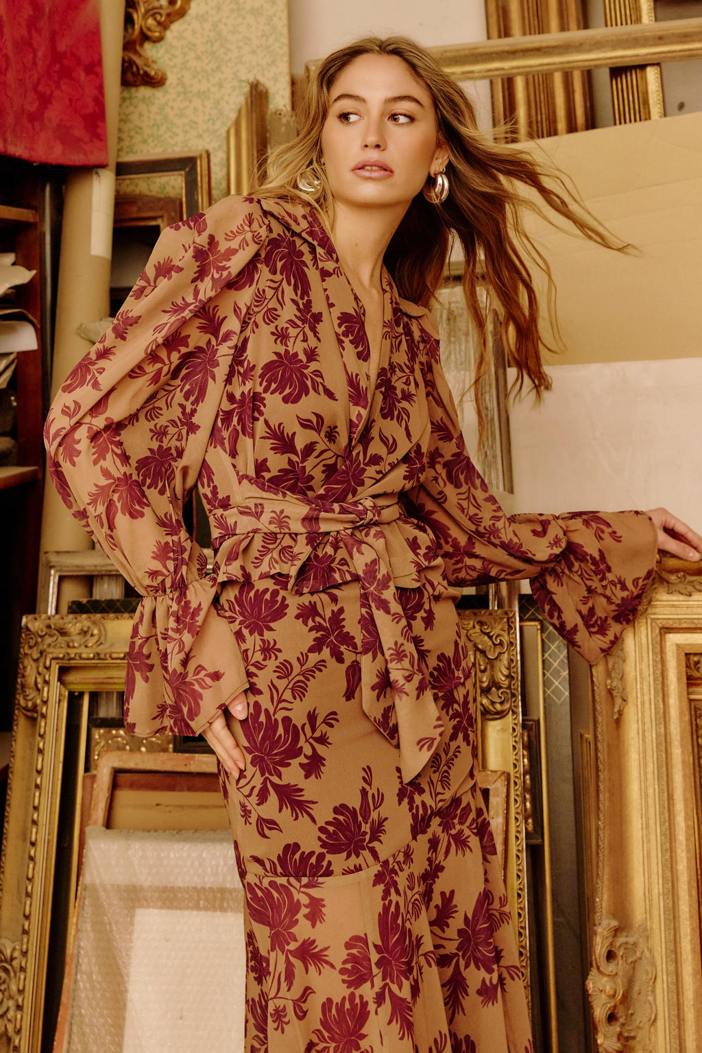 Blusa Sapeli Gasa Flowers