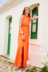 Vestido Largo Siroco Orange
