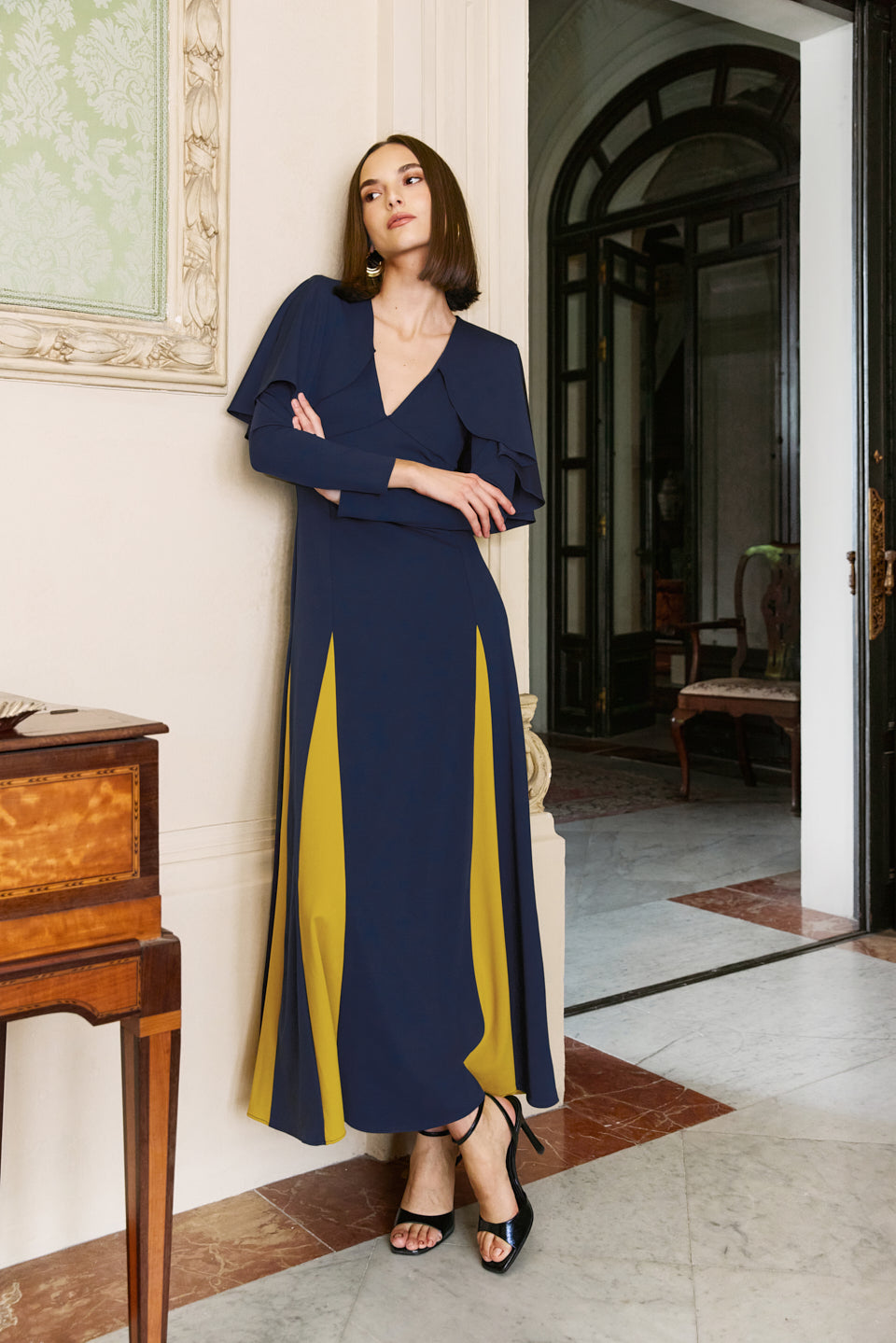 Vestido Midi Marais Blue