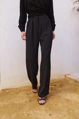 Pantalón Rigel Black – Detalle – Slow fashion española