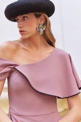 Vestido Midi Zeya Dusty Pink – Detalle – Slow fashion española