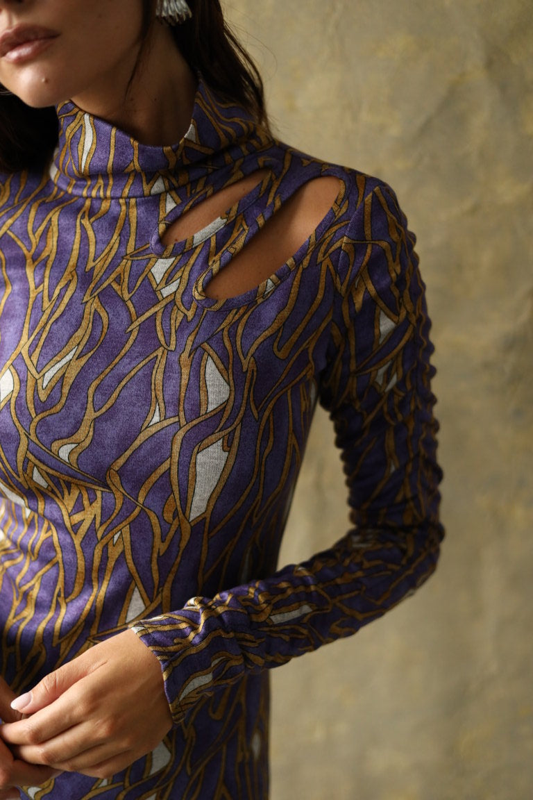 Vestido Midi Ernaux Purple