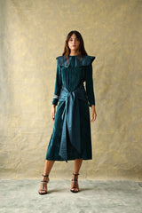 Vestido Midi Mitford Aqua