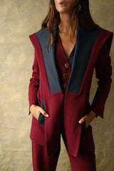Gilet Bronte Bordeaux
