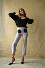Pantalon gris Oates
