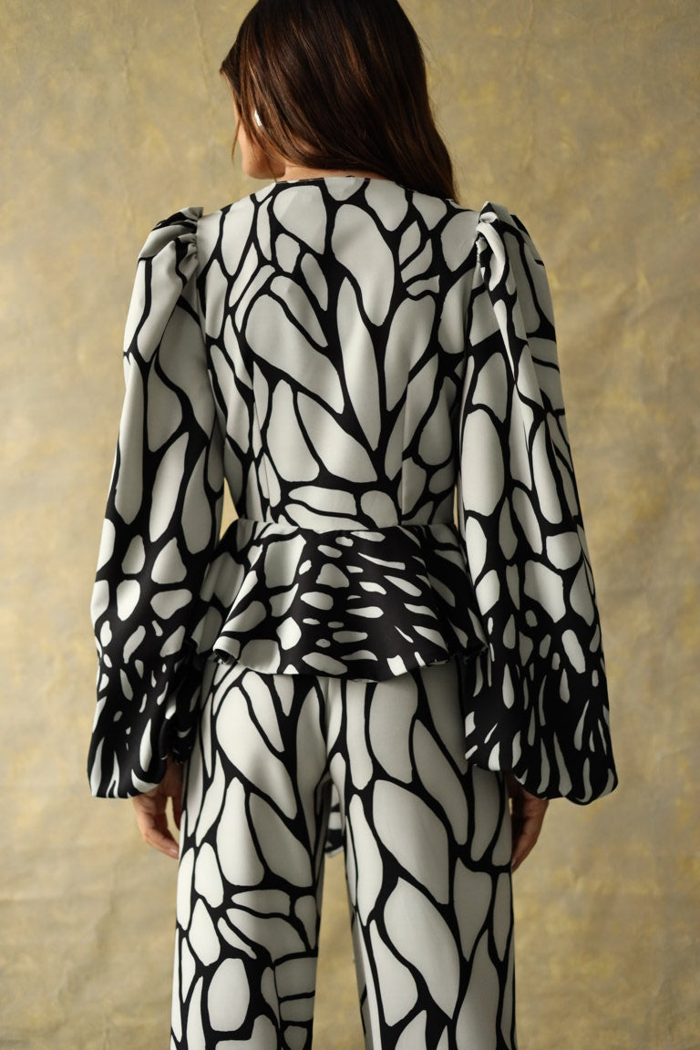 Blusa Wharton B&W