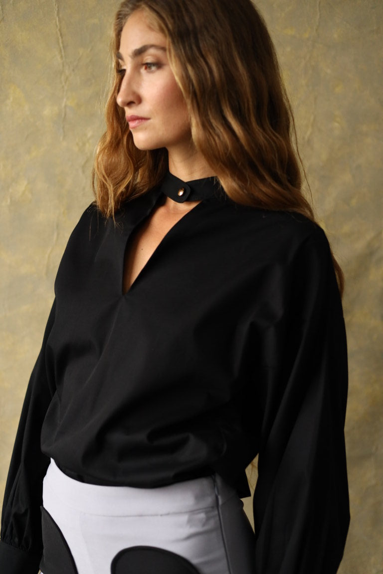 Blusa preta Abacus