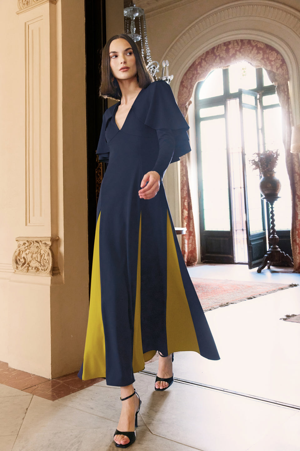 Robe midi bleue Marais