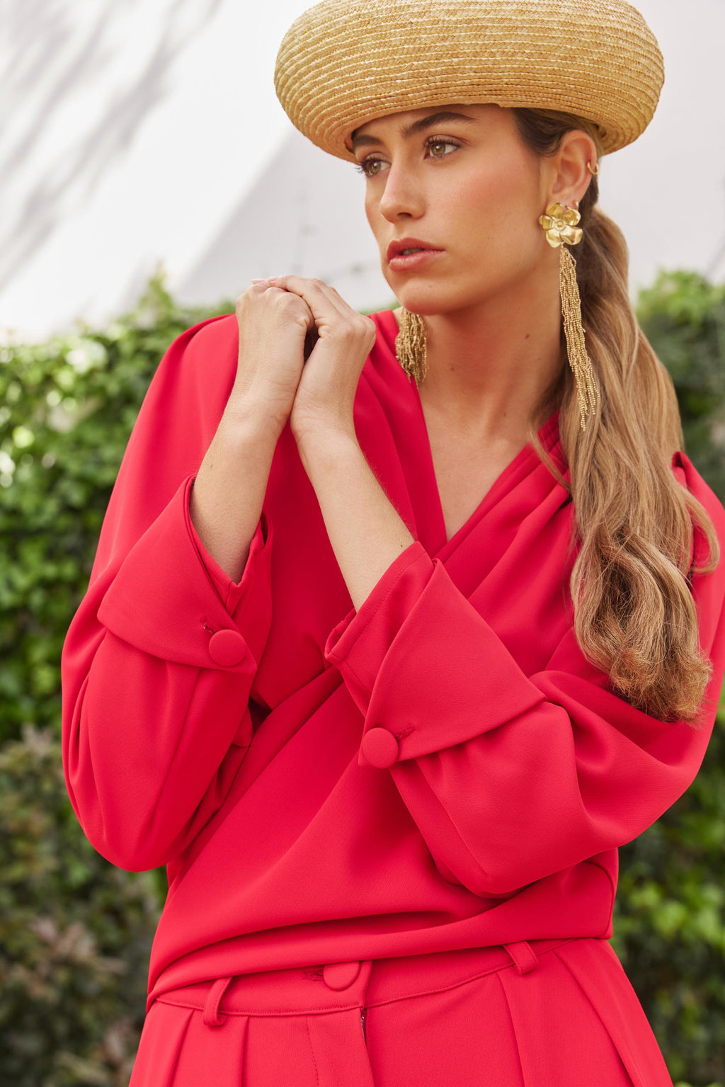 Blusa Nira Red – Estilismo – Hecho a mano en Sevilla