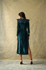 Vestido Midi Mitford Aqua