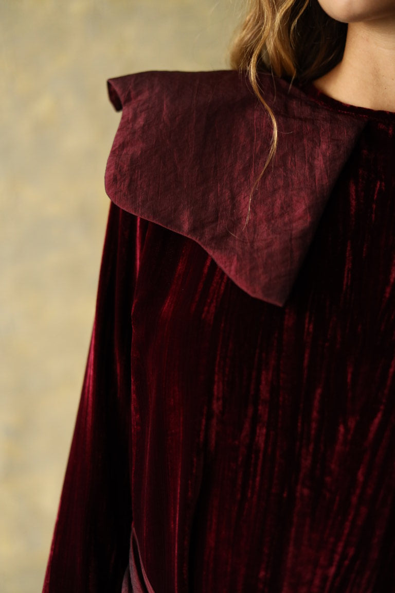 Vestido Midi Mitford Bourdeaux