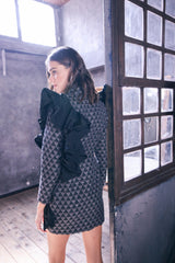 Vestido Corto Voluta Triangulo
