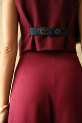 Gilet Bronte Bordeaux
