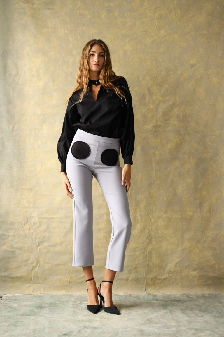 Pantalon gris Oates