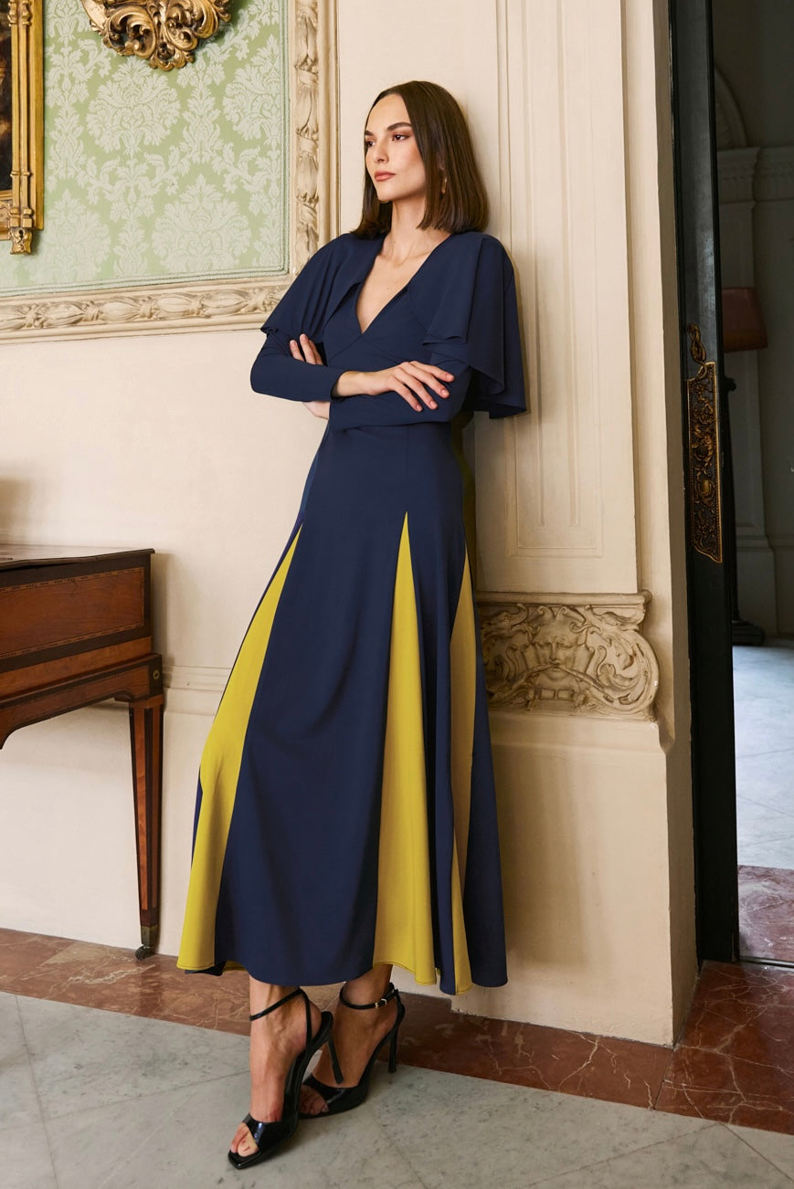 Robe midi bleue Marais