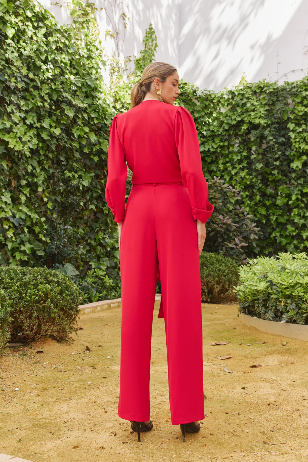 Pantalón Rigel Red – Espalda – Made in Spain