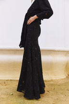 Falda Atria Devoré Black – Espalda – Made in Spain