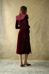 Vestido Midi Mitford Bourdeaux