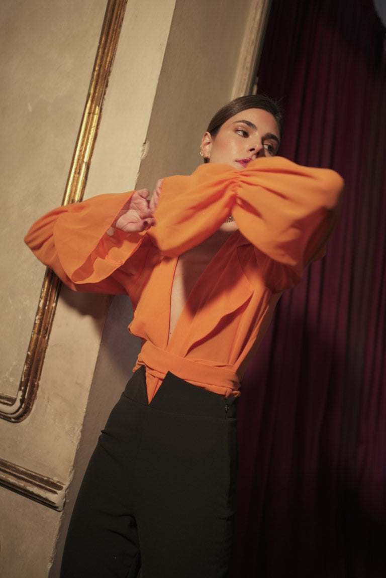 Blusa Gasa Cumbia Orange