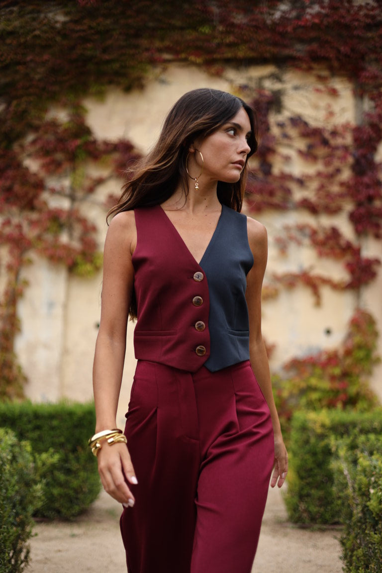 Gilet Bronte Bordeaux