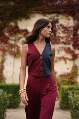 Gilet Bronte Bordeaux