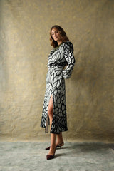 Vestido Midi Shelley B&W