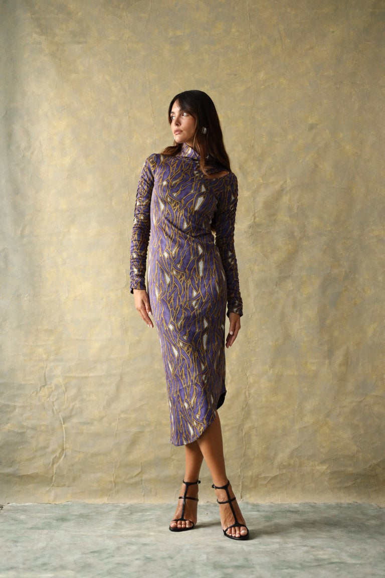 Vestido Midi Ernaux Purple